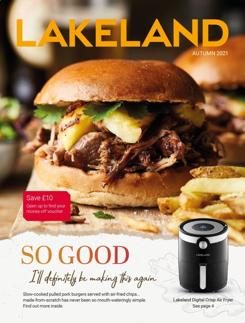 thumbnail - Lakeland offer  - Sales products - air fryer. Page 1.