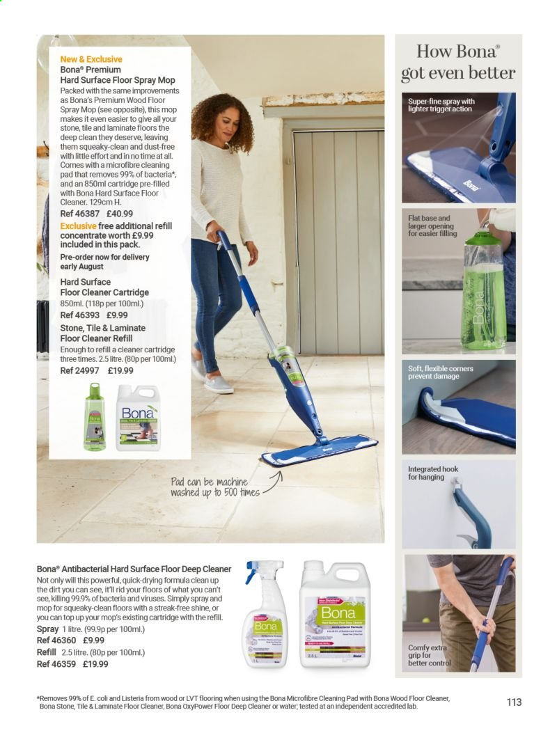 thumbnail - Lakeland offer  - Sales products - cleaner, floor cleaner, cleaning pad, mop. Page 113.