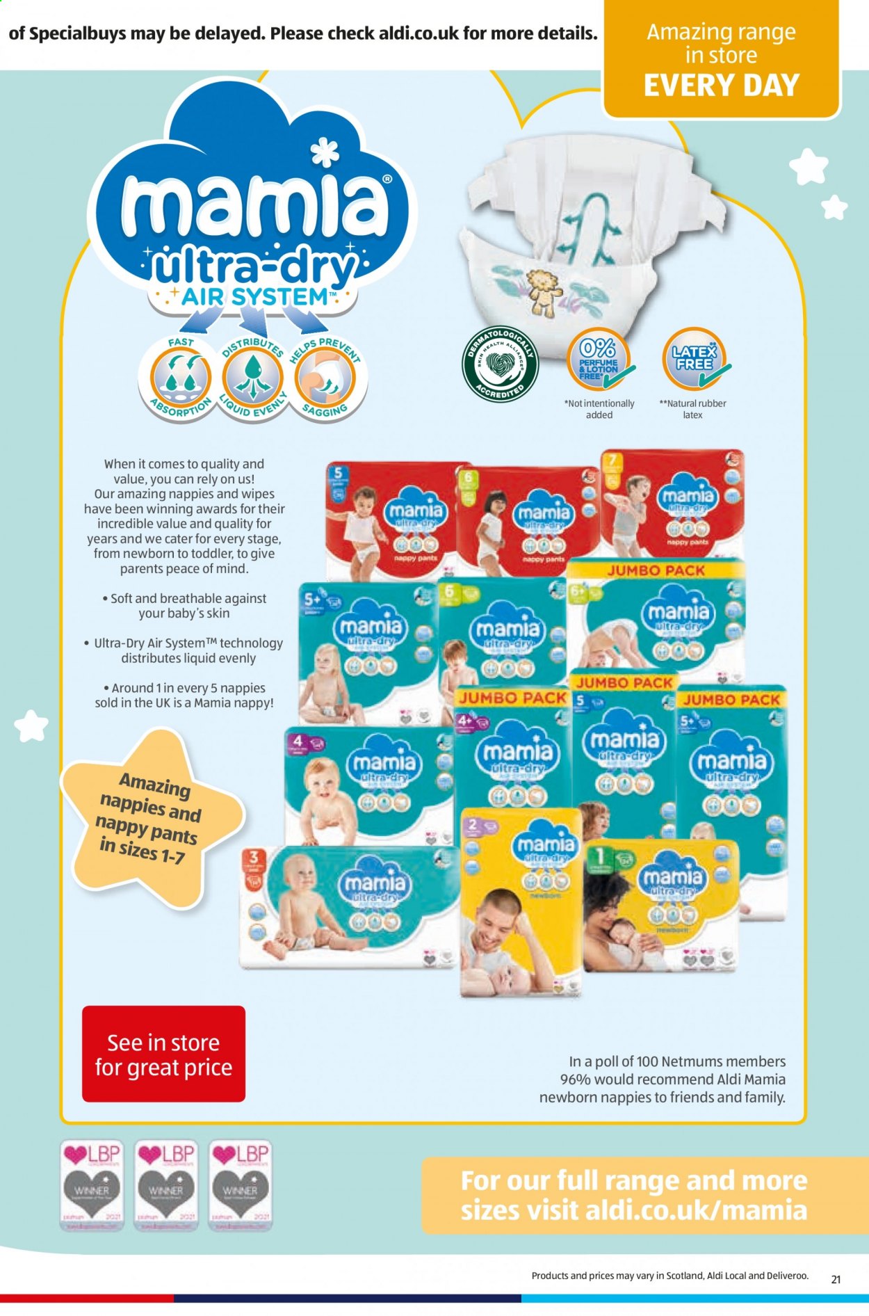 thumbnail - Aldi offer  - 25/07/2021 - 01/08/2021 - Sales products - wipes, nappies, eraser. Page 23.