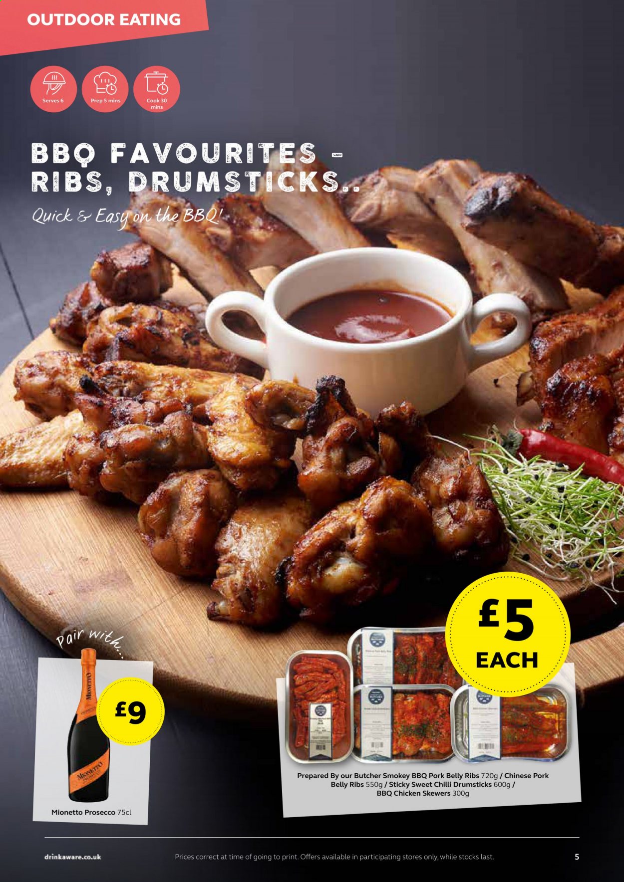 thumbnail - SuperValu offer  - Sales products - pork belly, pork meat, prosecco. Page 5.