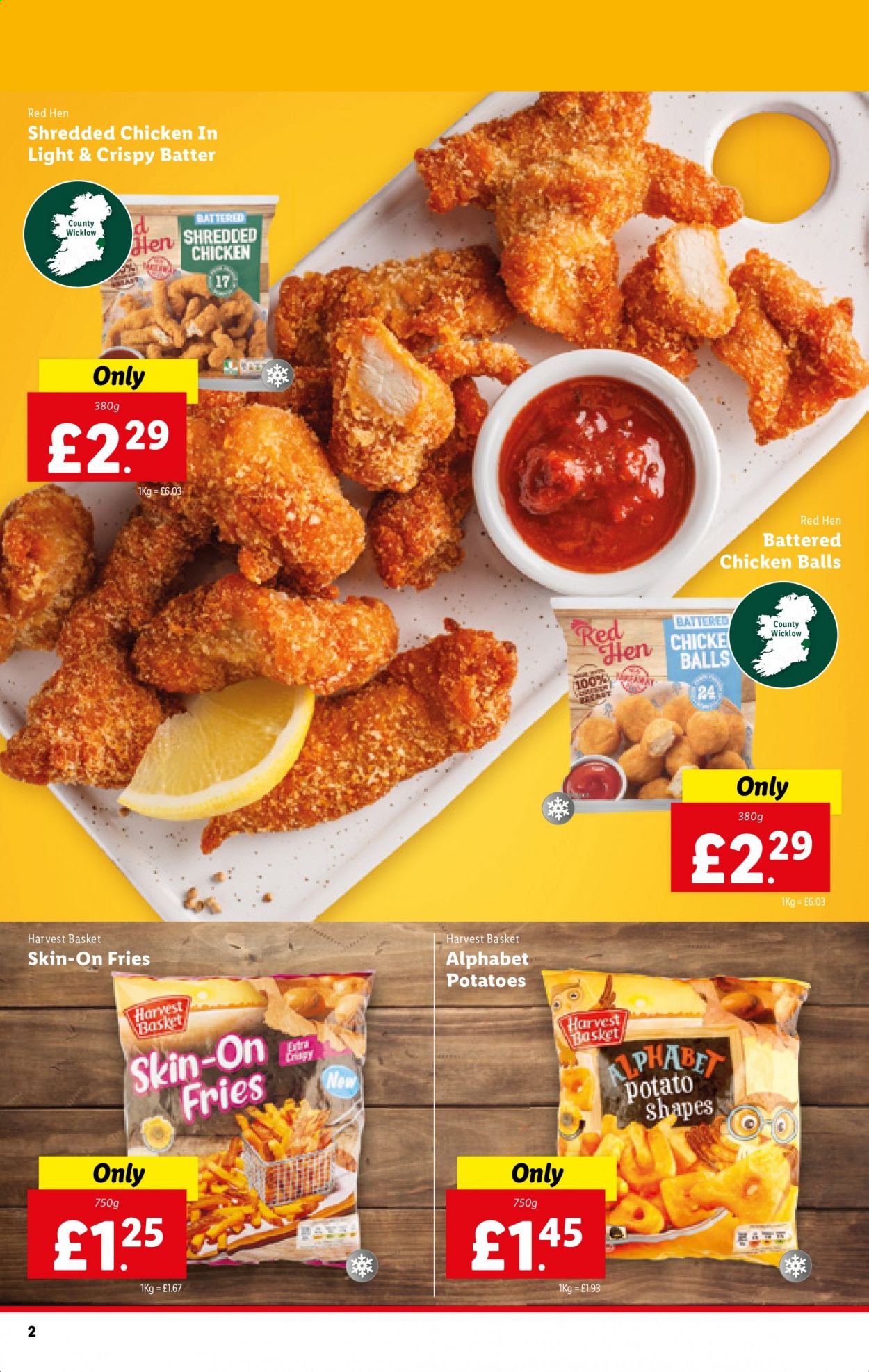 thumbnail - Lidl offer  - Sales products - potatoes, potato fries, basket. Page 2.