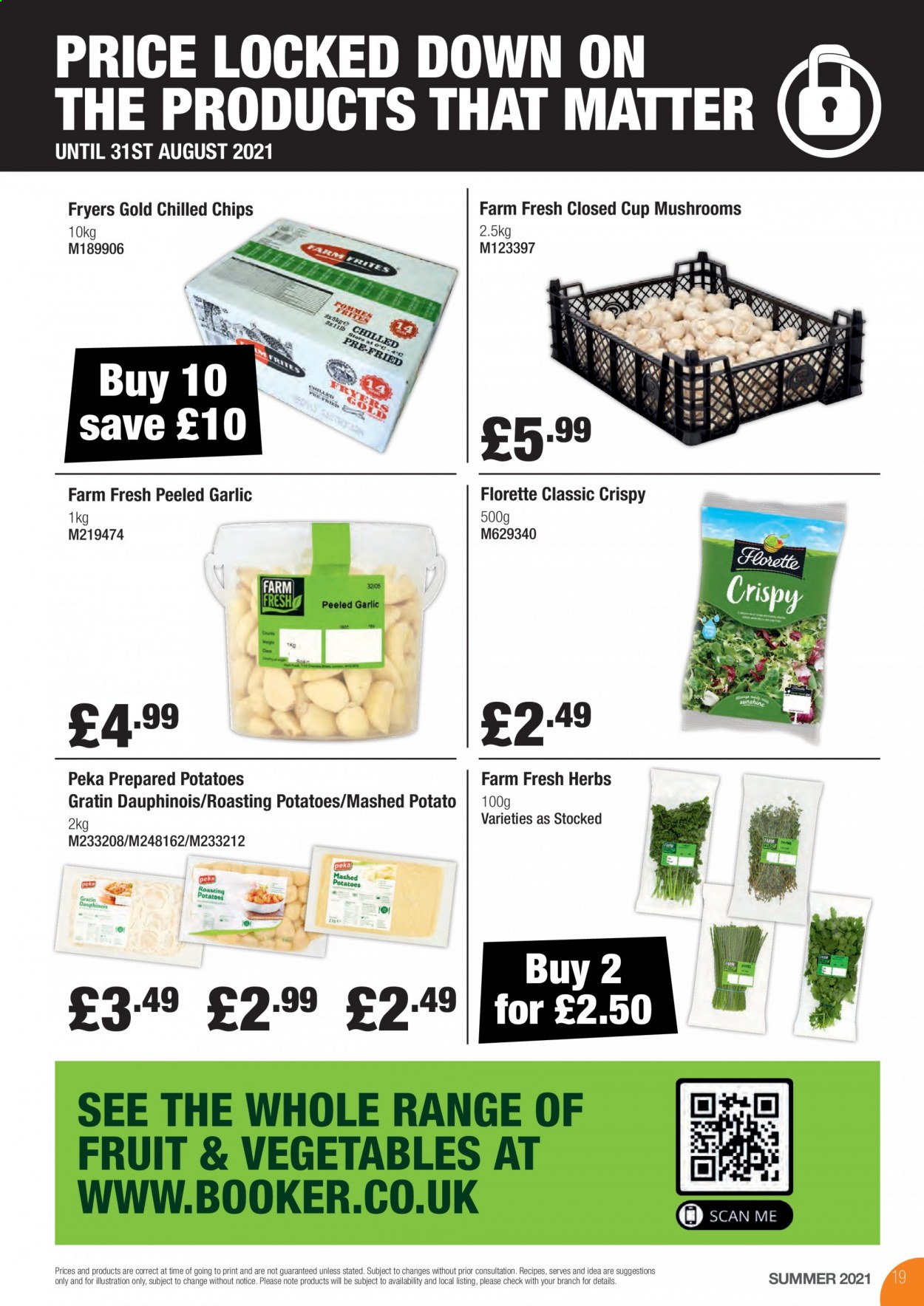thumbnail - Makro offer  - 17/08/2021 - 31/08/2021 - Sales products - garlic, potatoes, chips, herbs. Page 19.