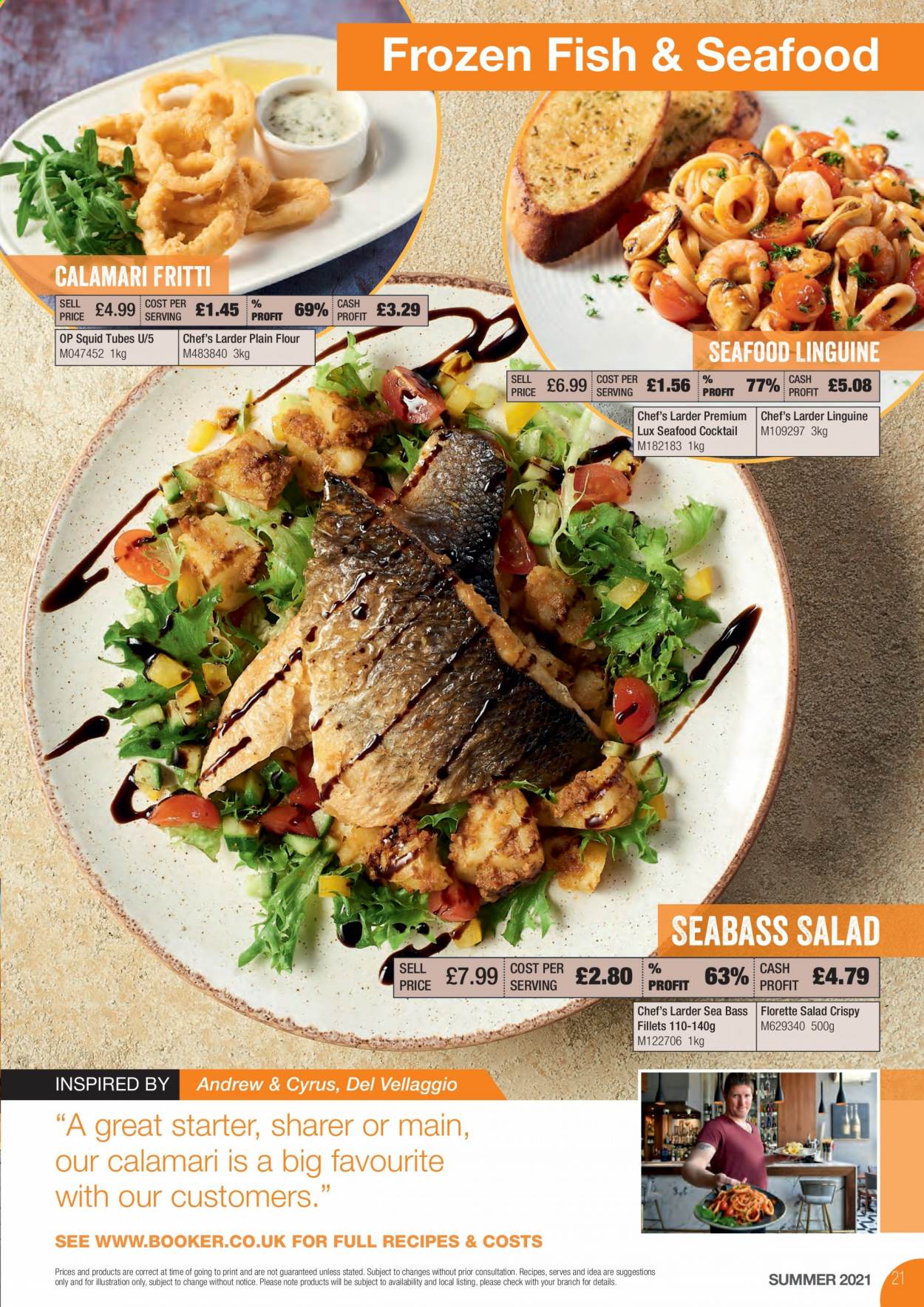 Makro offer  - 17.8.2021 - 31.8.2021 - Sales products - calamari, sea bass, squid, seafood, fish, flour, Lux. Page 21.