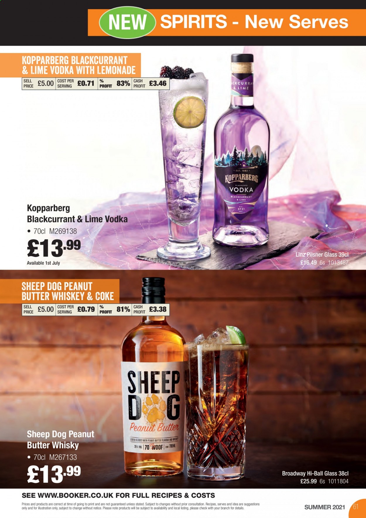thumbnail - Makro offer  - 17/08/2021 - 31/08/2021 - Sales products - Kopparberg, peanut butter, Coca-Cola, vodka, whiskey, whisky. Page 61.