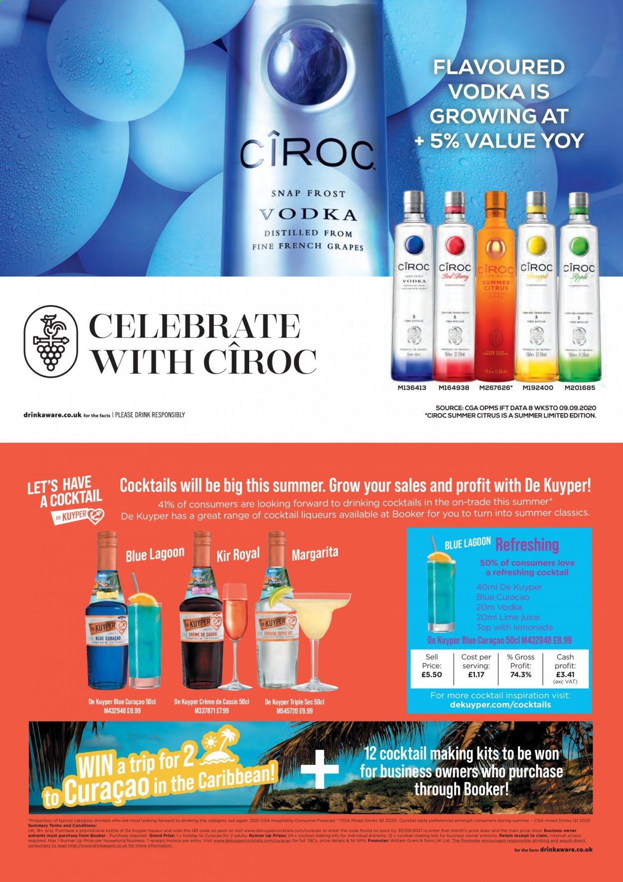 thumbnail - Makro offer  - 17/08/2021 - 31/08/2021 - Sales products - creme de cassis, Triple Sec, liqueur, vodka. Page 62.