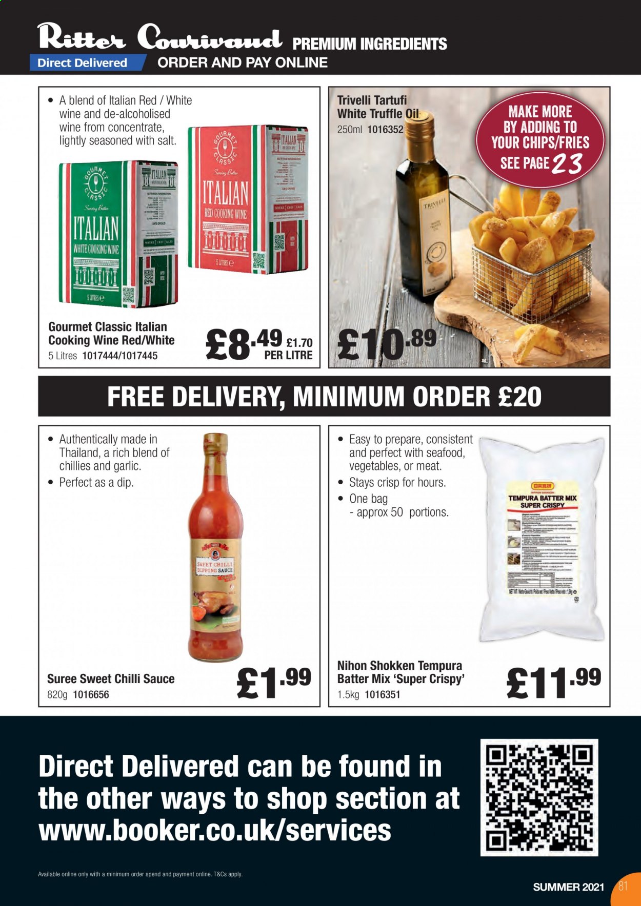 Makro offer  - 17.8.2021 - 31.8.2021 - Sales products - garlic, seafood, potato fries, chips, sweet chilli sauce, chilli sauce, oil, cooking wine, bag. Page 81.