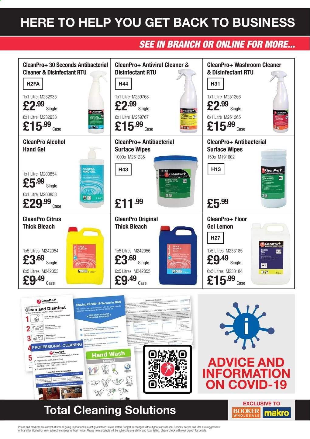 thumbnail - Makro offer  - Sales products - alcohol, Ace, wipes, cleaner, bleach, desinfection, thick bleach, hand wash, hand gel. Page 2.