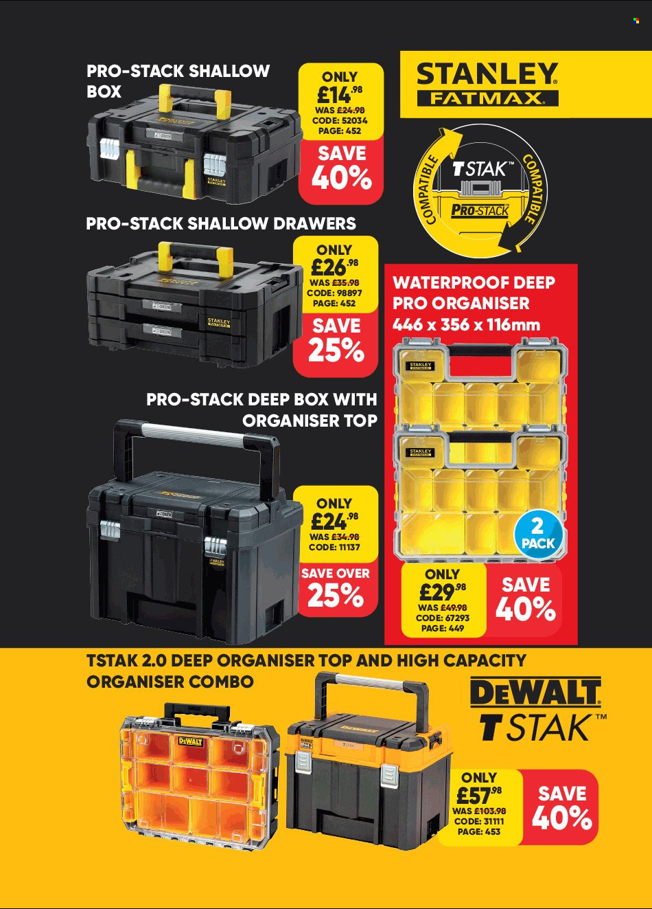thumbnail - Toolstation offer  - Sales products - Stanley, DeWALT. Page 3.