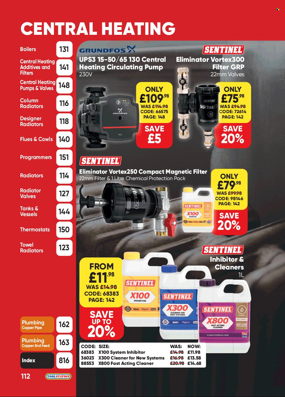 thumbnail - Toolstation offer  - Sales products - pump, cleaner. Page 112.