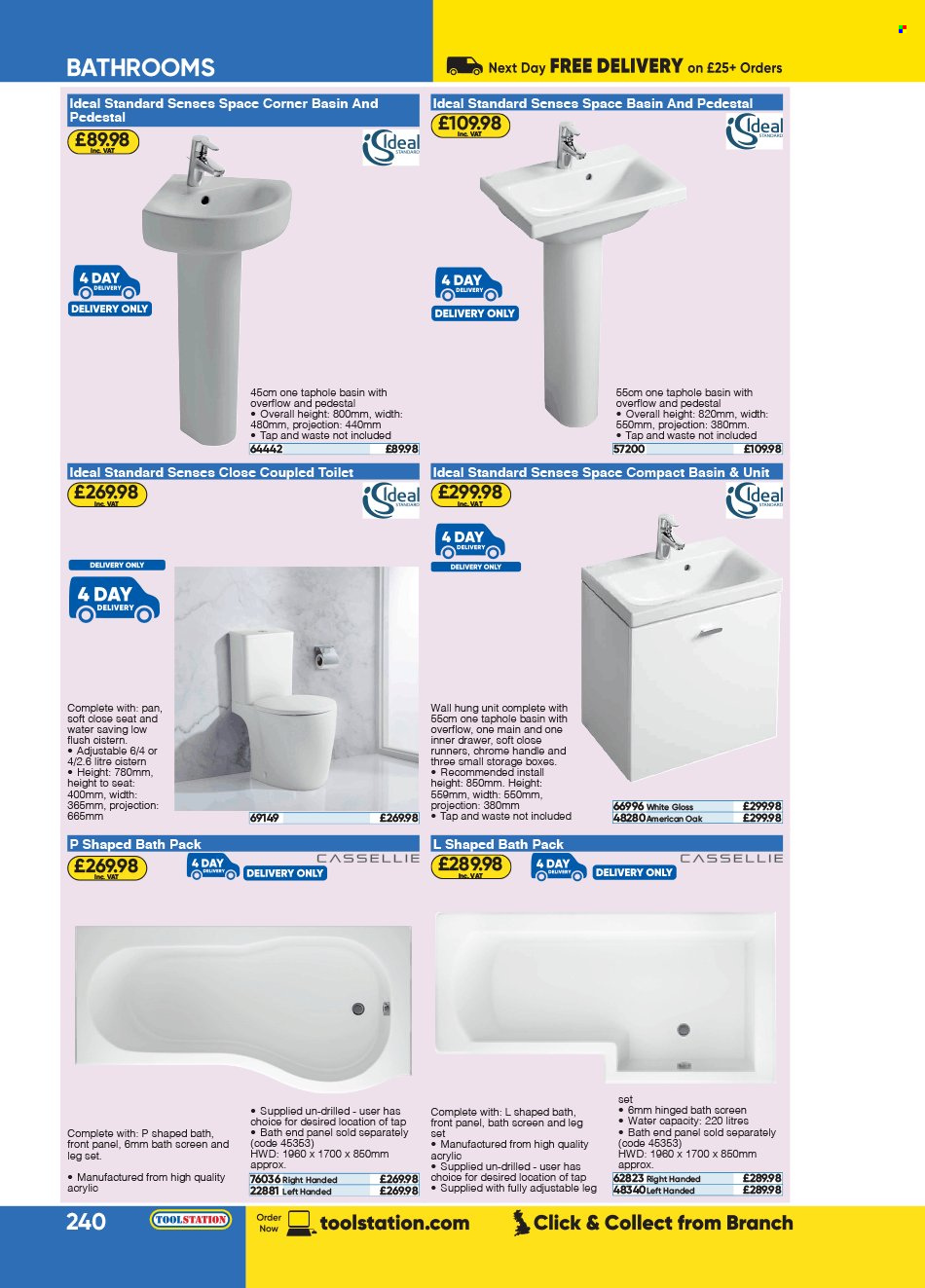 thumbnail - Toolstation offer  - Sales products - toilet, storage box. Page 240.