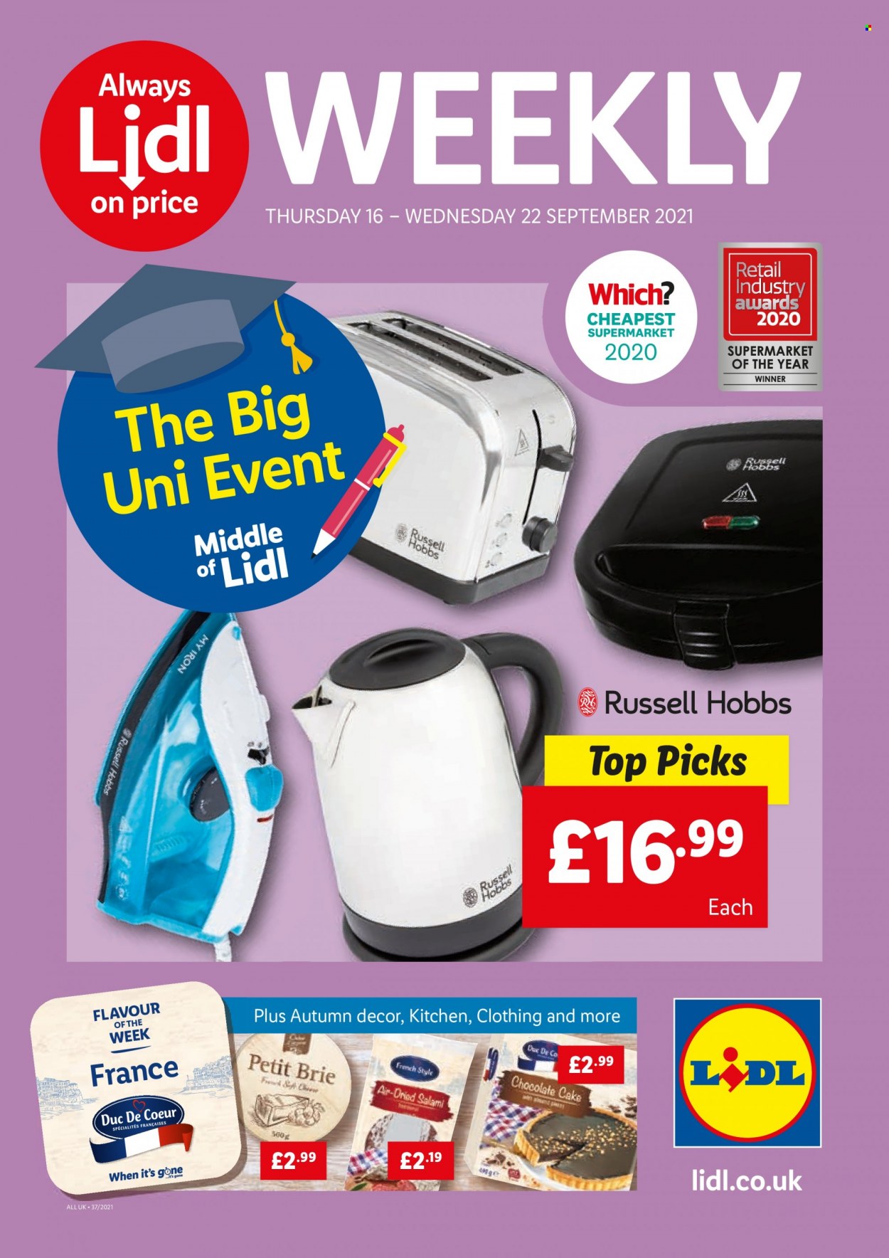 Lidl offer - 16/09/2021 - 22/09/2021. Page 1