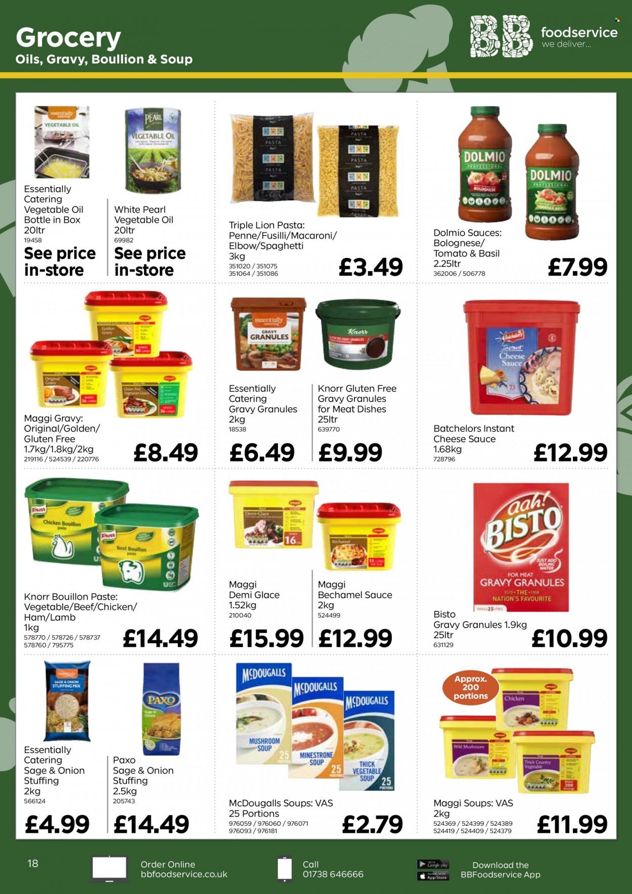 thumbnail - Bestway offer  - 10/09/2021 - 04/11/2021 - Sales products - mushroom soup, spaghetti, vegetable soup, macaroni, soup, pasta, Knorr, ham, cheese, bouillon, Maggi, penne, vegetable oil, oil. Page 18.