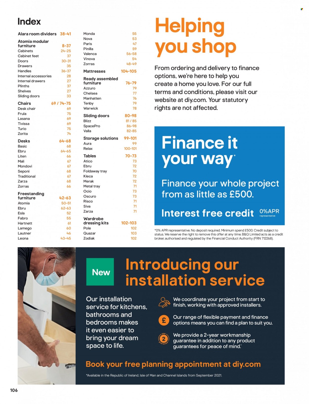 B&Q offer. Page 106