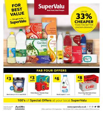 SuperValu offer  - 27.9.2021 - 16.10.2021.