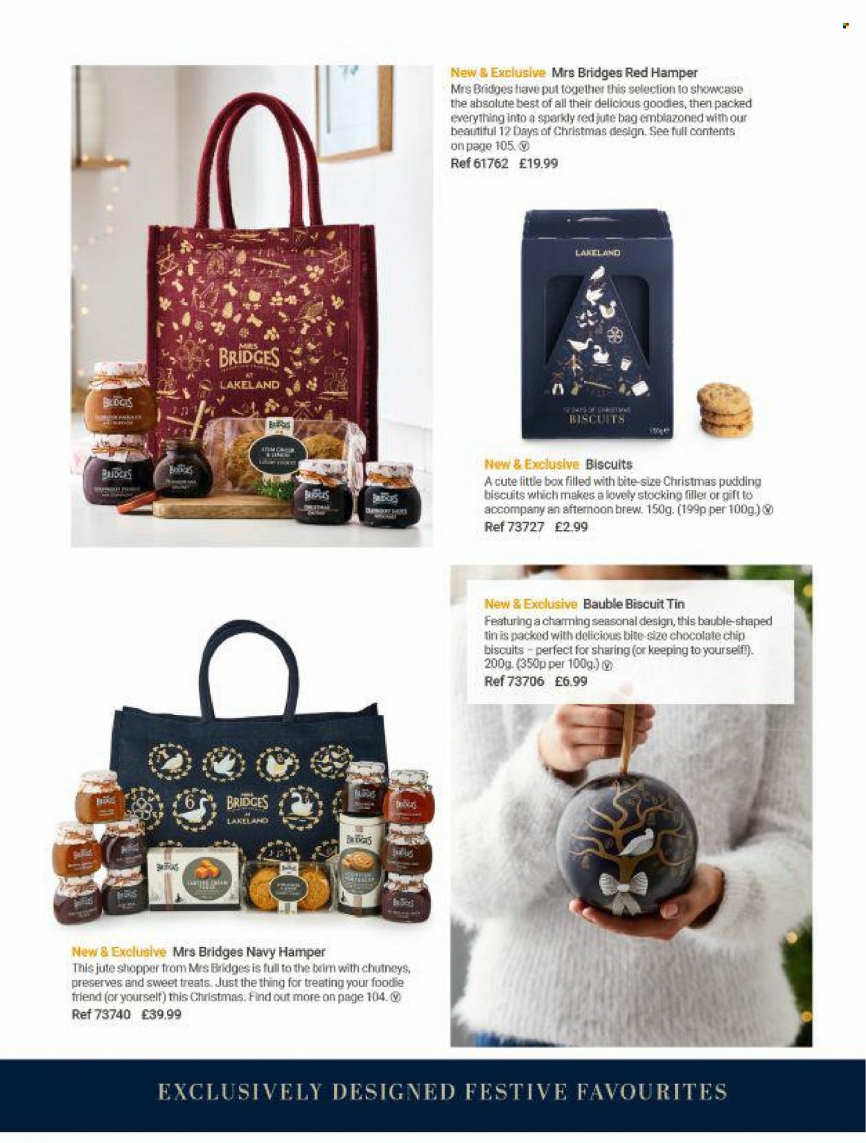 thumbnail - Lakeland offer  - Sales products - biscuit, hamper, bag, bauble. Page 3.