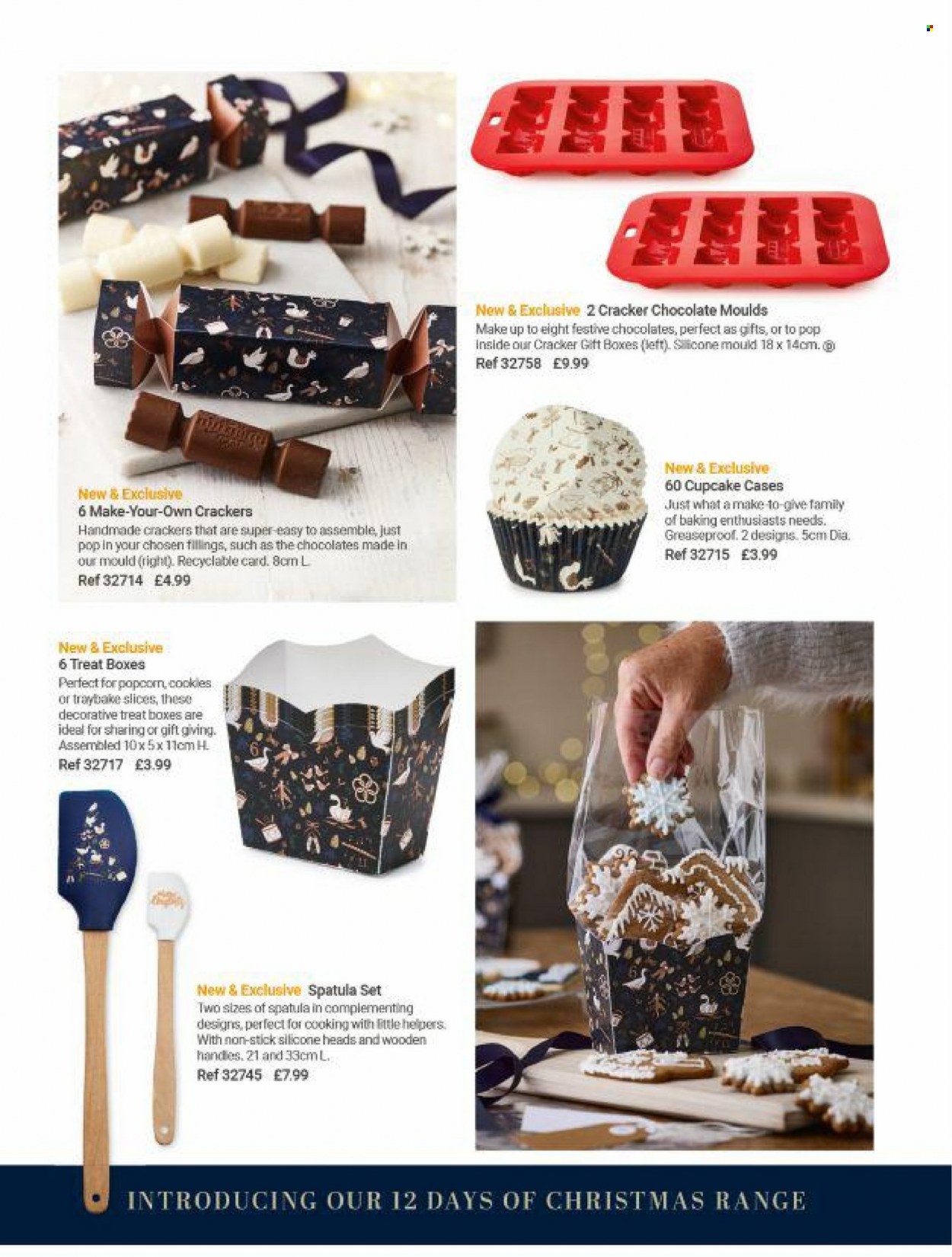 thumbnail - Lakeland offer  - Sales products - cupcake, chocolate, crackers, spatula, gift box. Page 6.