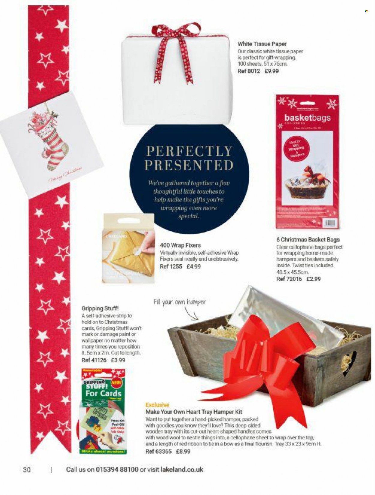 thumbnail - Lakeland offer  - Sales products - Nestlé, hamper, basket, tray, gift wrap. Page 29.