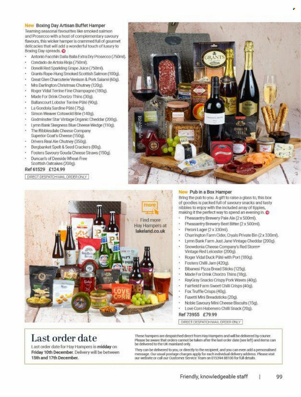 thumbnail - Lakeland offer  - Sales products - biscuit, crackers, truffles, hamper, bin, straw. Page 99.