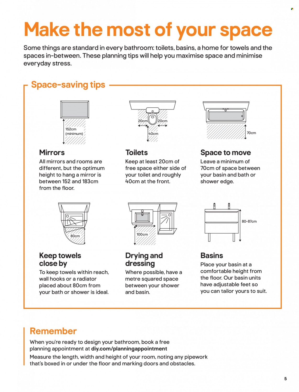 thumbnail - B&Q offer  - Sales products - towel, mirror, toilet. Page 5.