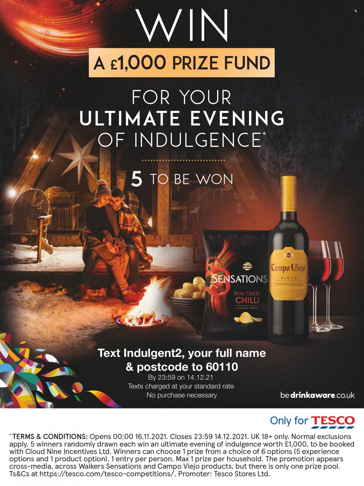 thumbnail - Tesco offer  - Sales products - red wine, wine, Campo Viejo. Page 54.