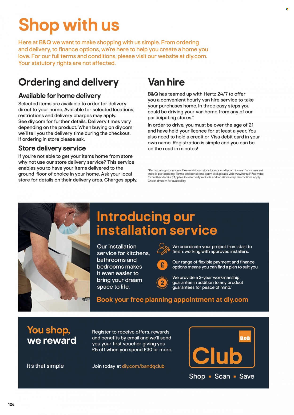 B&Q offer. Page 126