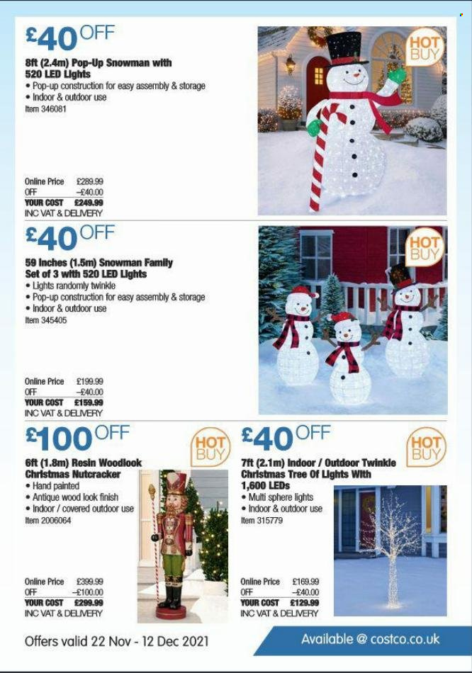 thumbnail - Costco offer  - 22/11/2021 - 12/12/2021 - Sales products - christmas tree, LED light. Page 23.