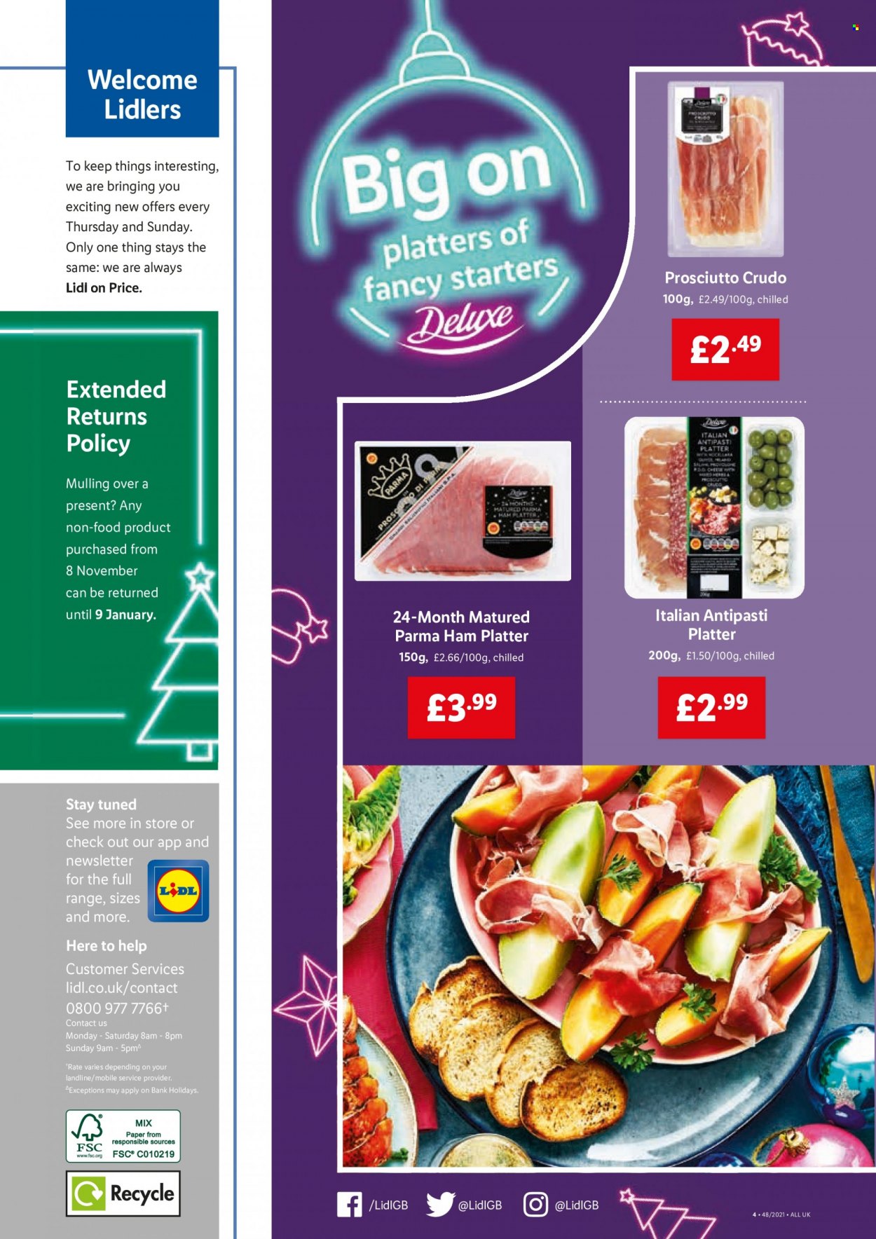 thumbnail - Lidl offer  - 02/12/2021 - 08/12/2021 - Sales products - ham, prosciutto, paper. Page 2.