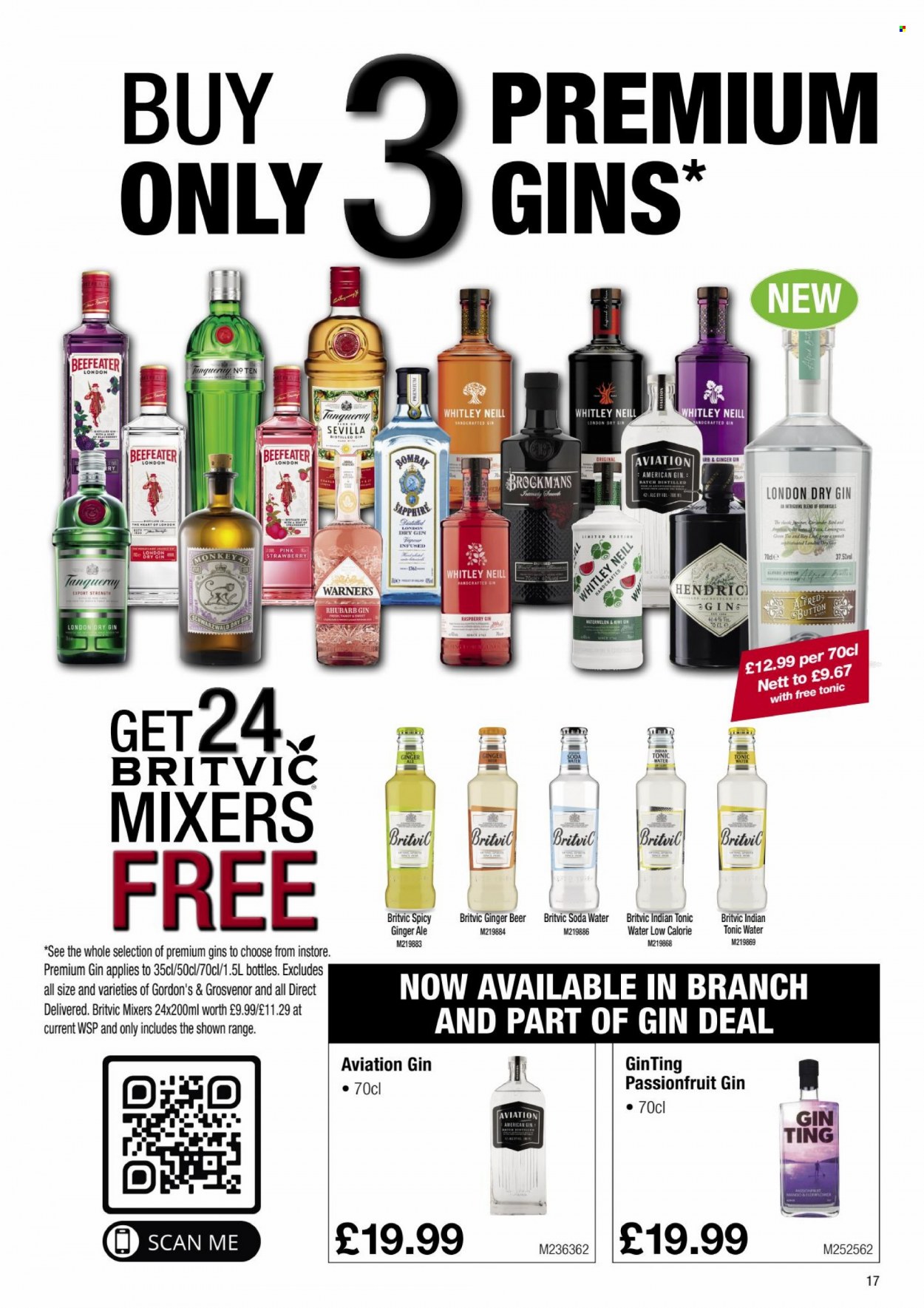 Makro offer  - 6.12.2021 - 4.1.2022 - Sales products - ginger beer, beer, watermelon, ginger ale, tonic, soda, gin, Gordon's, Beefeater. Page 17.