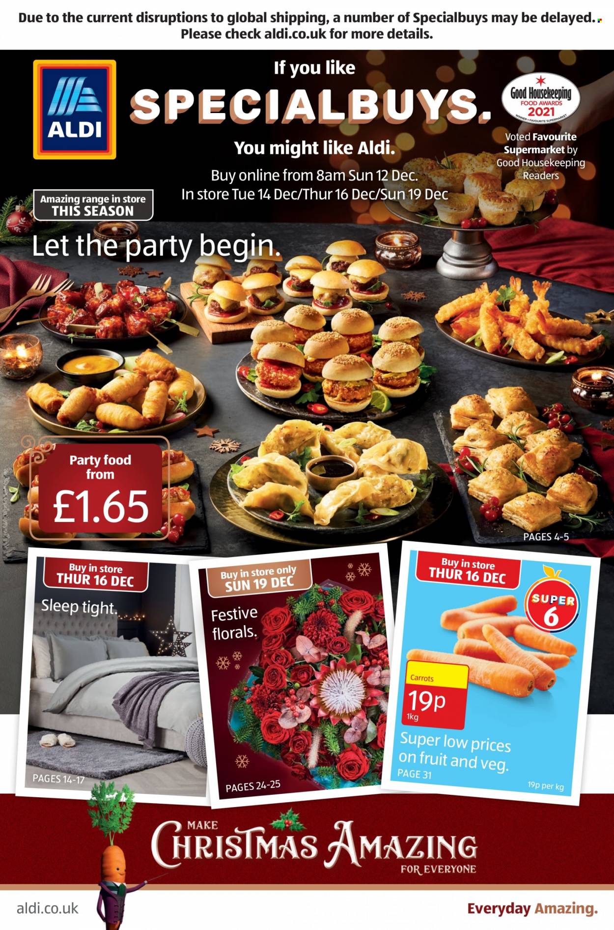 thumbnail - Aldi offer  - 12/12/2021 - 19/12/2021 - Sales products - carrots. Page 1.