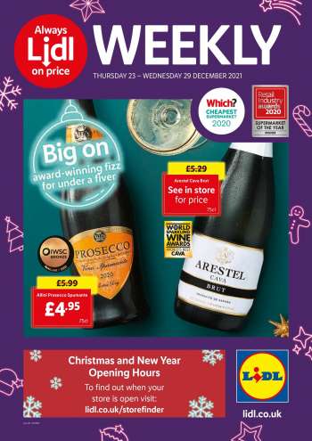 Lidl offer  - 23.12.2021 - 29.12.2021.