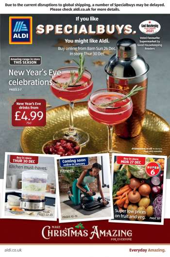 Aldi offer  - 26.12.2021 - 30.12.2021.