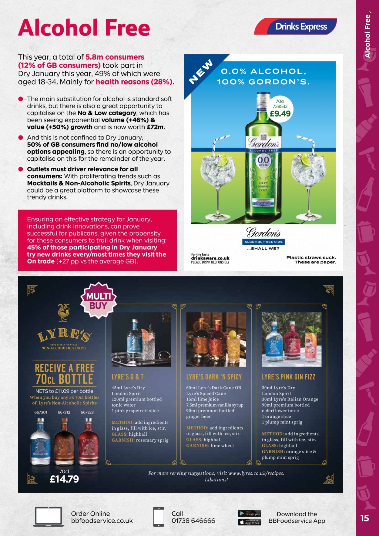 thumbnail - Bestway offer  - 07/01/2022 - 03/02/2022 - Sales products - ginger beer, beer, grapefruits, oranges, rosemary, syrup, soft drink, gin. Page 15.