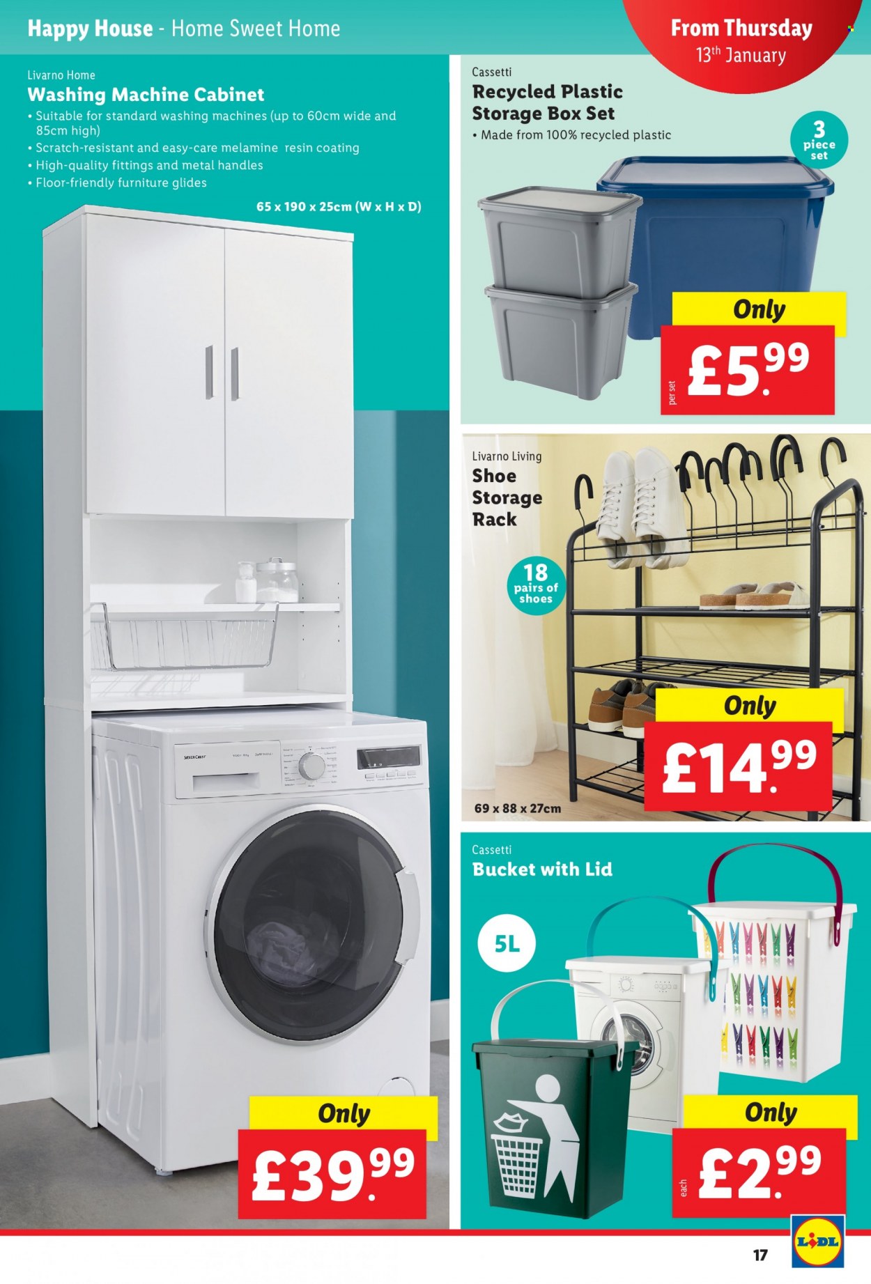 thumbnail - Lidl offer  - 13/01/2022 - 19/01/2022 - Sales products - cabinet, storage box. Page 17.