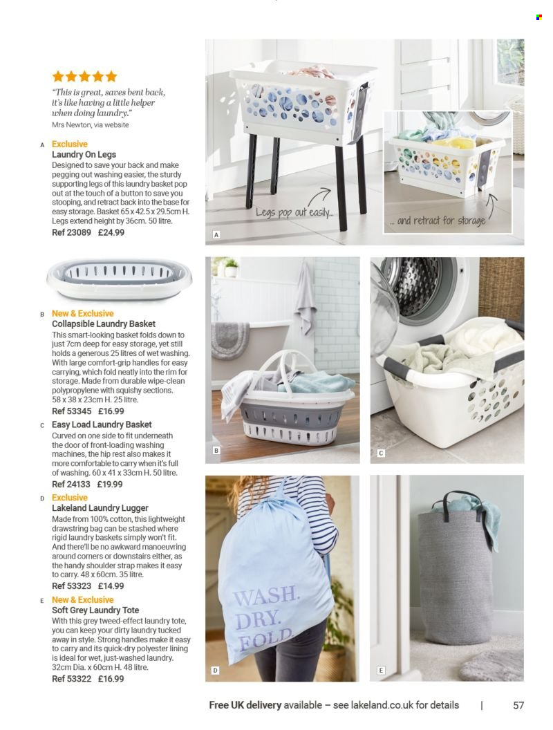 thumbnail - Lakeland offer  - Sales products - basket. Page 57.