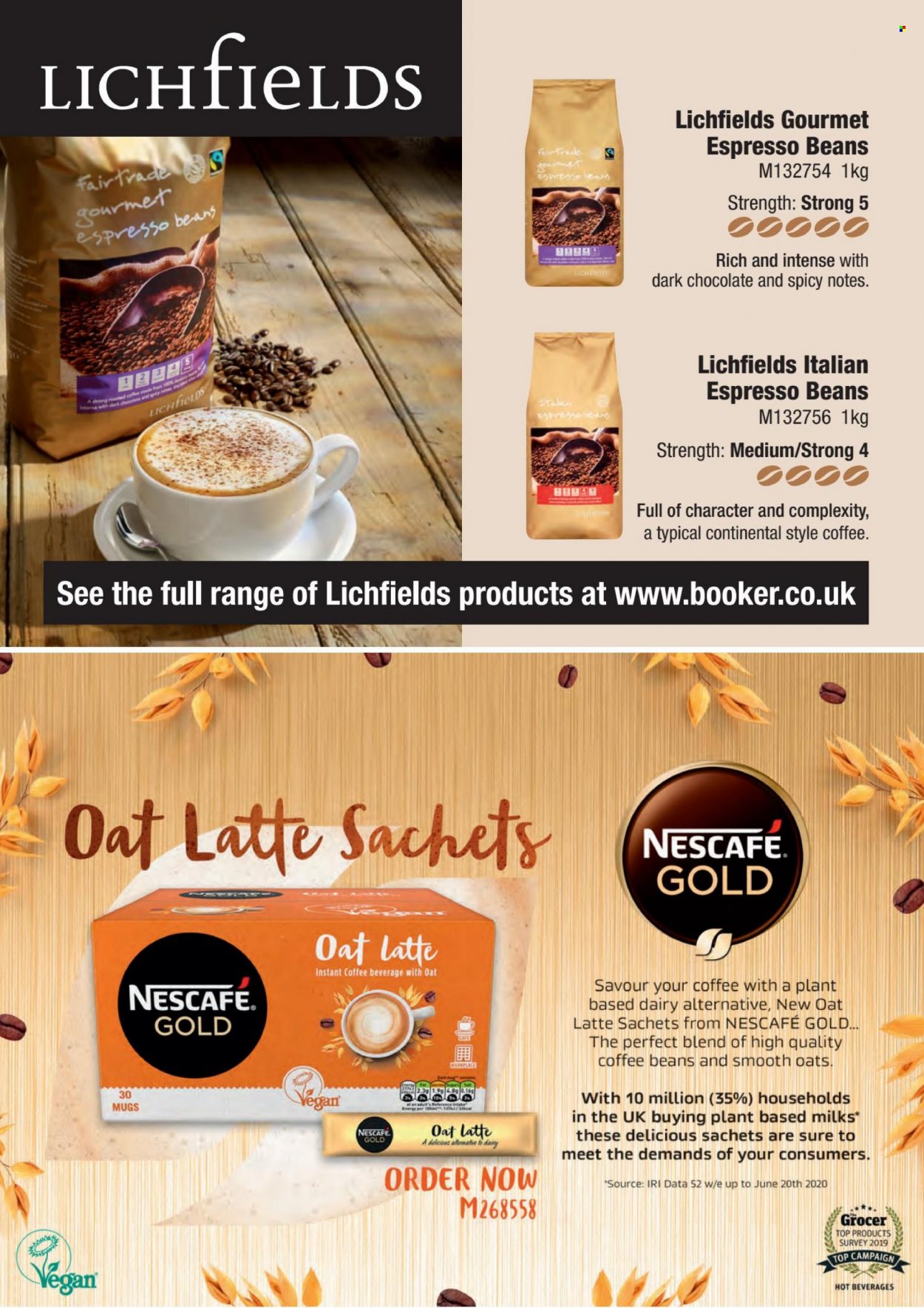 thumbnail - Makro offer  - 10/01/2022 - 25/01/2022 - Sales products - dark chocolate, oats, instant coffee, Nescafé, coffee beans. Page 18.