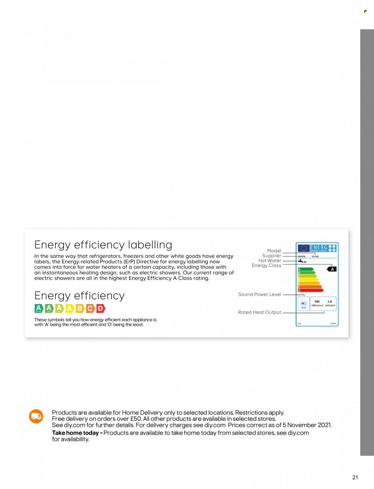 B&Q offer. Page 21