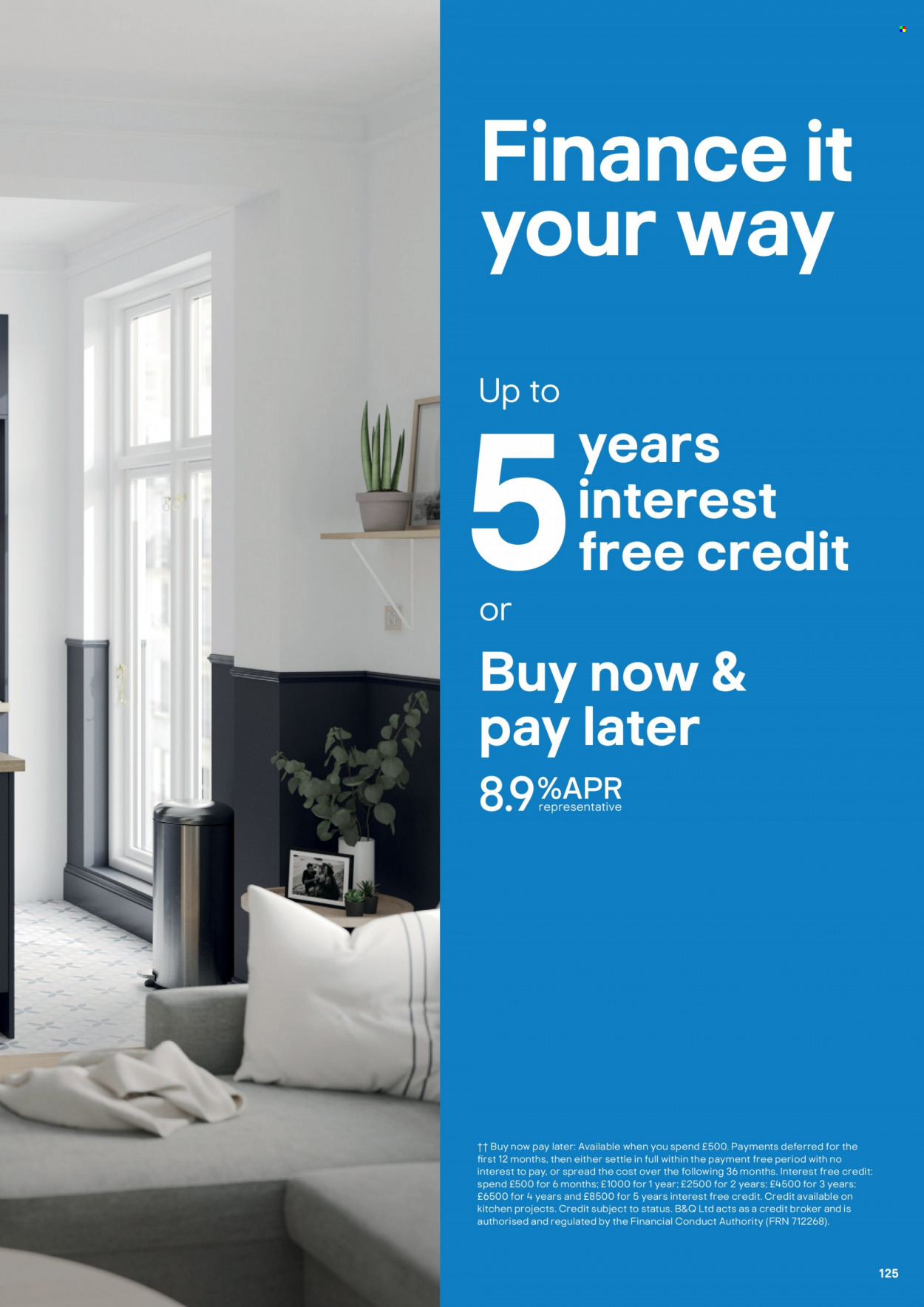 B&Q offer. Page 125