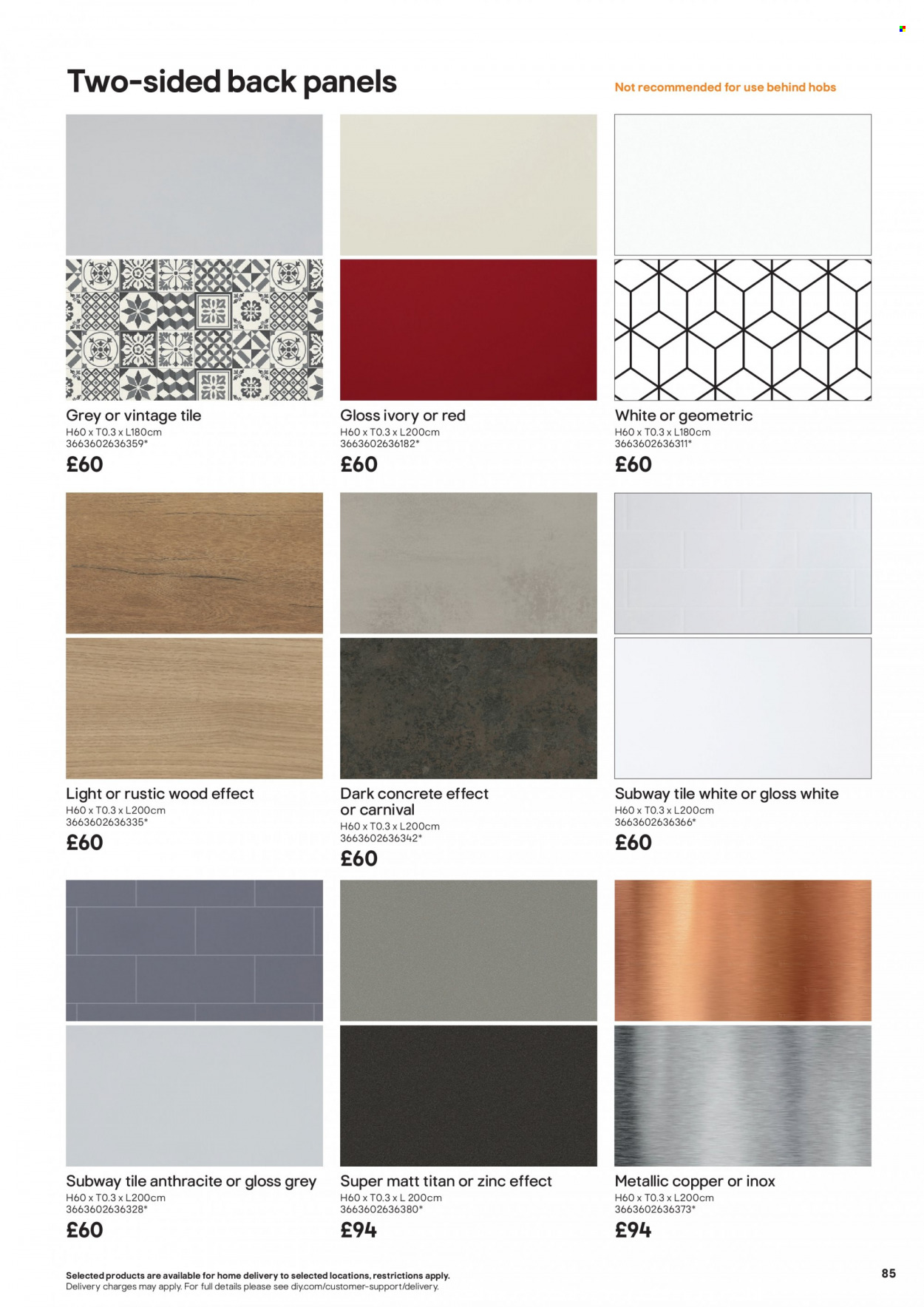 B&Q offer. Page 85