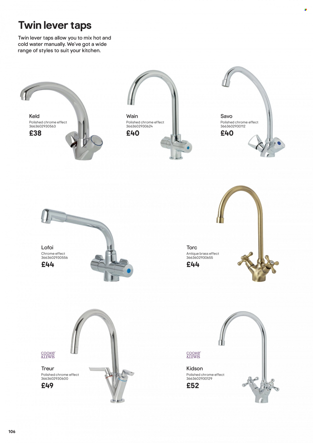 B&Q offer. Page 106