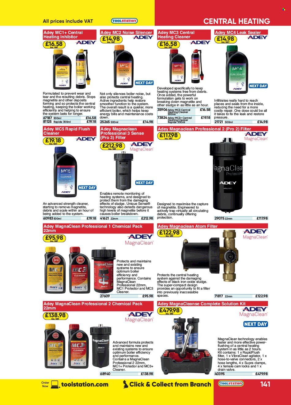 thumbnail - Toolstation offer  - Sales products - boiler, cleaner. Page 141.