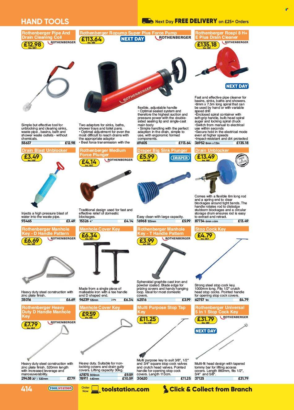 thumbnail - Toolstation offer  - Sales products - hand tools, pump, container, cleaner. Page 414.