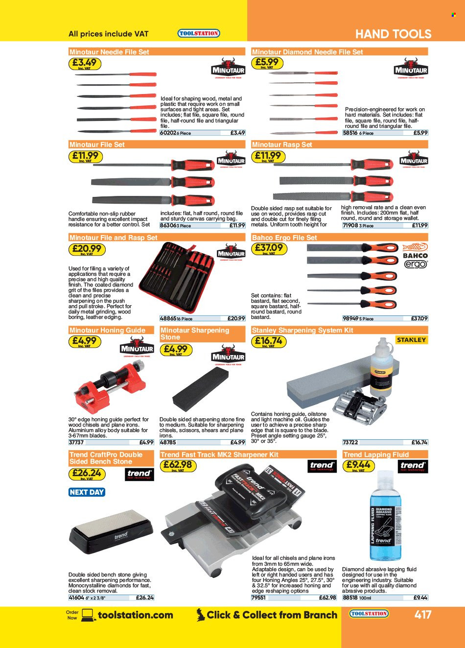 thumbnail - Toolstation offer  - Sales products - Stanley, scissors, hand tools. Page 417.