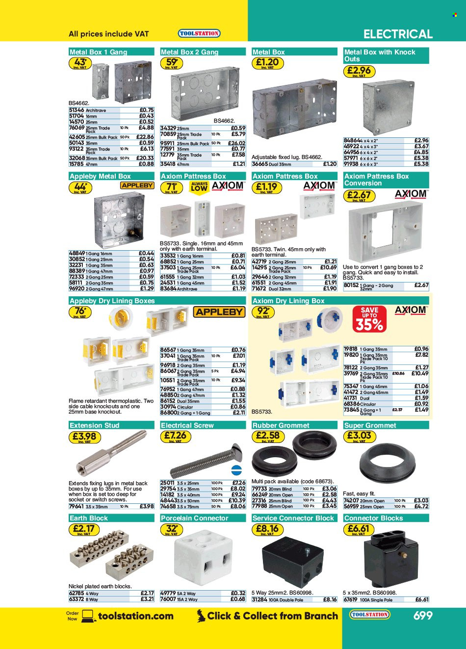 thumbnail - Toolstation offer  - Sales products - switch. Page 699.