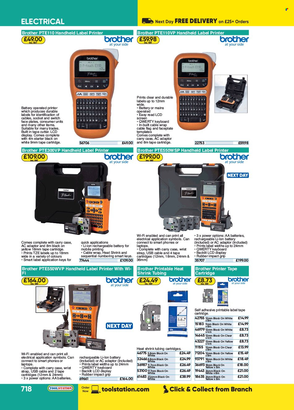 thumbnail - Toolstation offer  - Sales products - switch, socket, cutter, strap. Page 718.