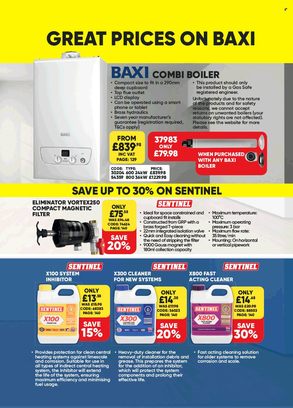 thumbnail - Toolstation offer  - Sales products - boiler, cleaner. Page 836.