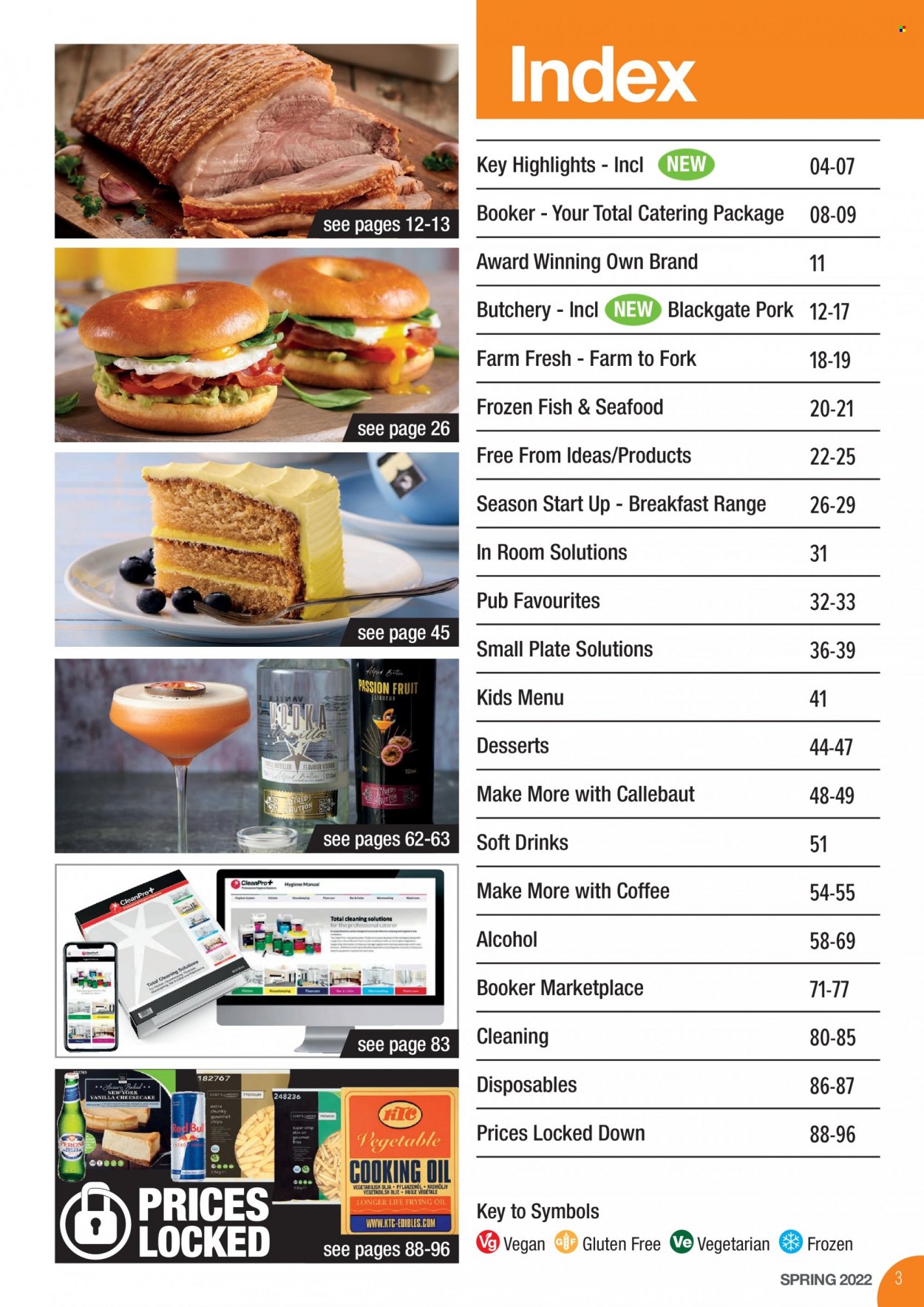 thumbnail - Makro offer  - 21/03/2022 - 31/05/2022 - Sales products - alcohol, Peroni, cheesecake, seafood, fish, potato fries, oil, soft drink, coffee, liqueur, fork, plate. Page 3.
