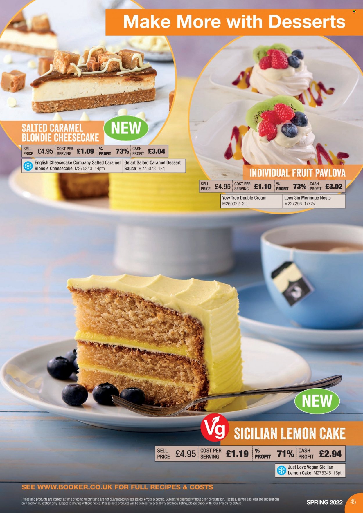 thumbnail - Makro offer  - 21/03/2022 - 31/05/2022 - Sales products - cake, cheesecake, sauce. Page 45.
