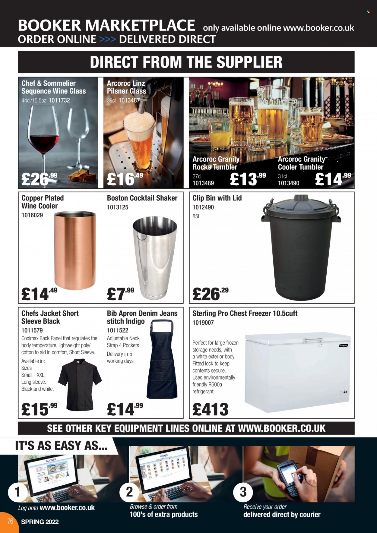 thumbnail - Makro offer  - 21/03/2022 - 31/05/2022 - Sales products - bin, tumbler, wine glass, shaker. Page 76.