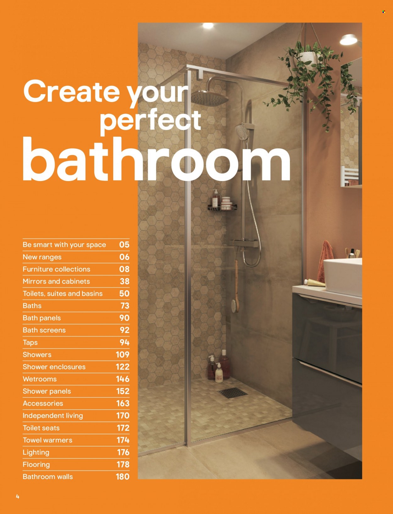 thumbnail - B&Q offer  - Sales products - towel, mirror, toilet seat. Page 4.