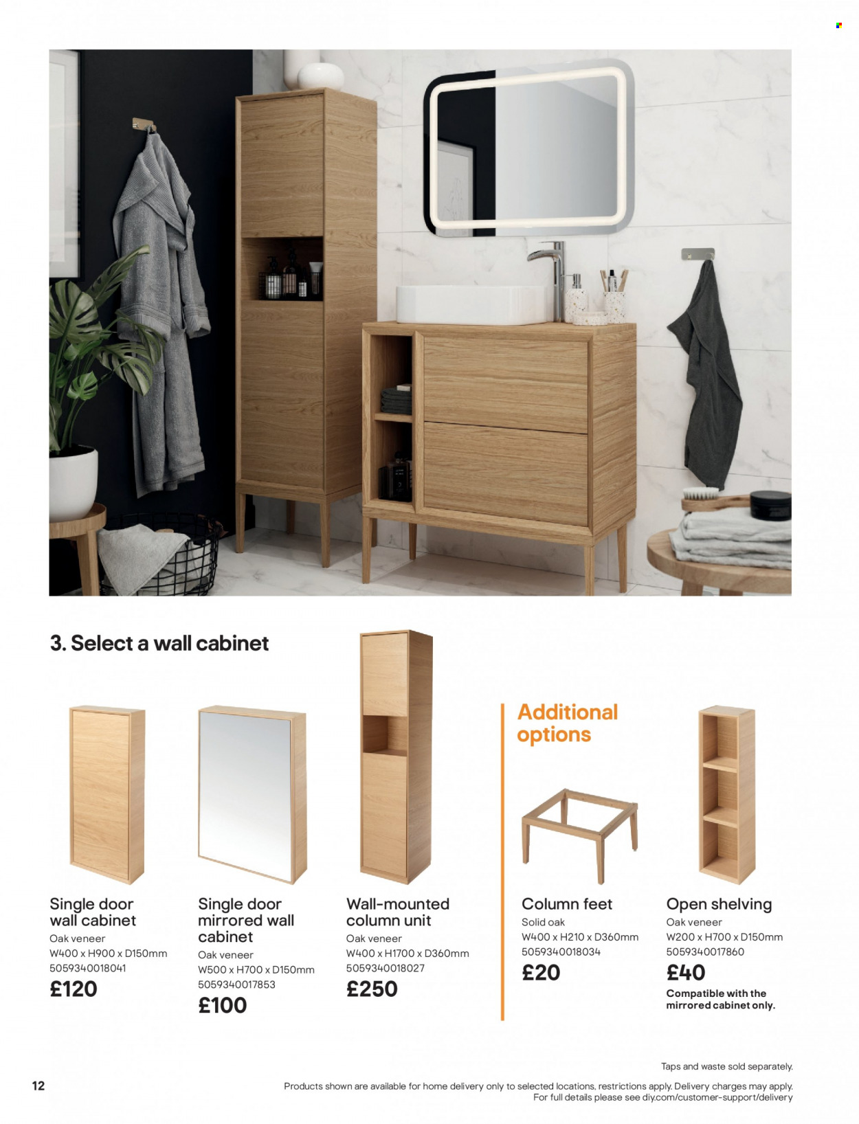 thumbnail - B&Q offer  - Sales products - cabinet, wall cabinet. Page 12.